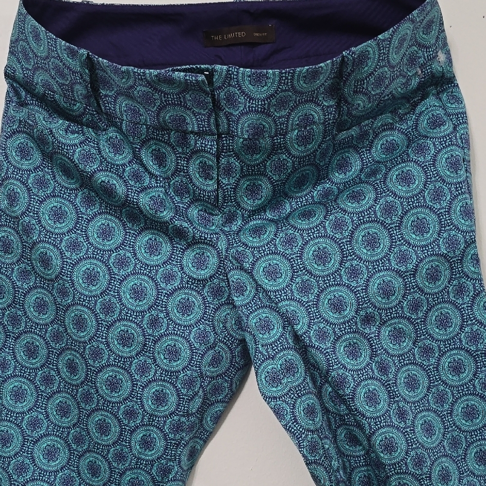 The Limited Blue Patterned Pants